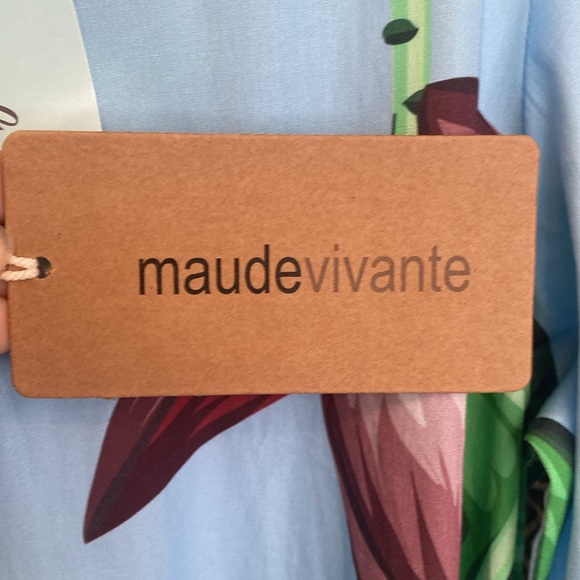 NWT Maude Molly Dress in Sky Small - Picture 2 of 2